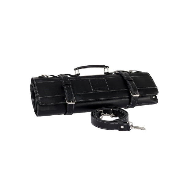 Chef Knife Roll Bag Made of Genuine Top Grain Leather