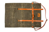 Knife Roll Bag for Chefs - Made of Waxed Canvas