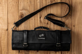 Knife Roll Made of Canvas and Genuine Leather - For Professional Chefs