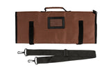 Brown Chef Knife Roll Bag (15 Slots)