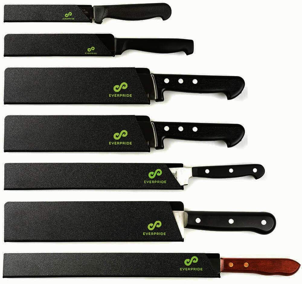 EVERPRIDE Chef Knife Guard Set (7-Piece Set) Universal Blade Edge Protectors for Chef, Serrated, Japanese, Paring Knives