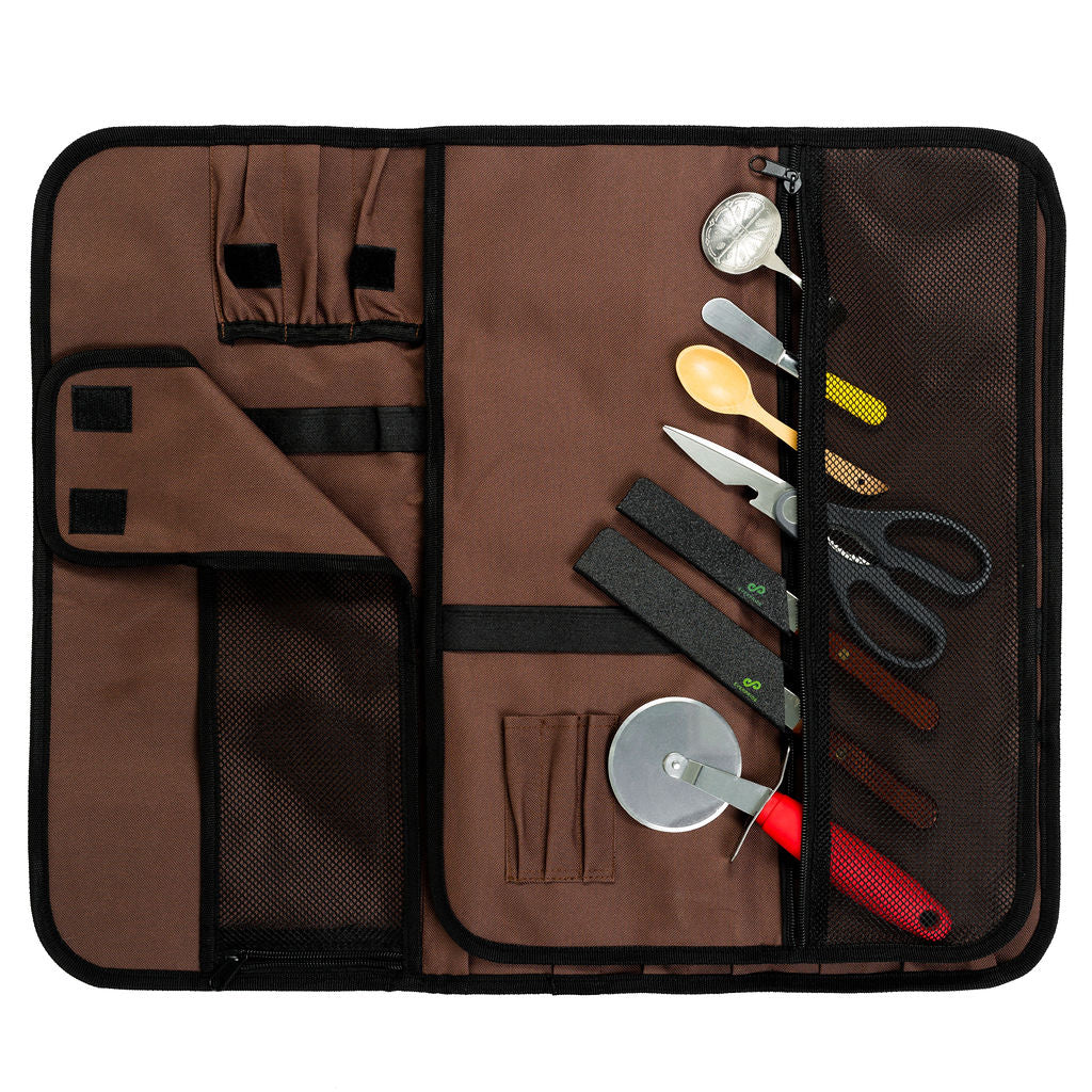 Classic Chef Knife Bag  Brown Heavy Duty Knife Roll Bag