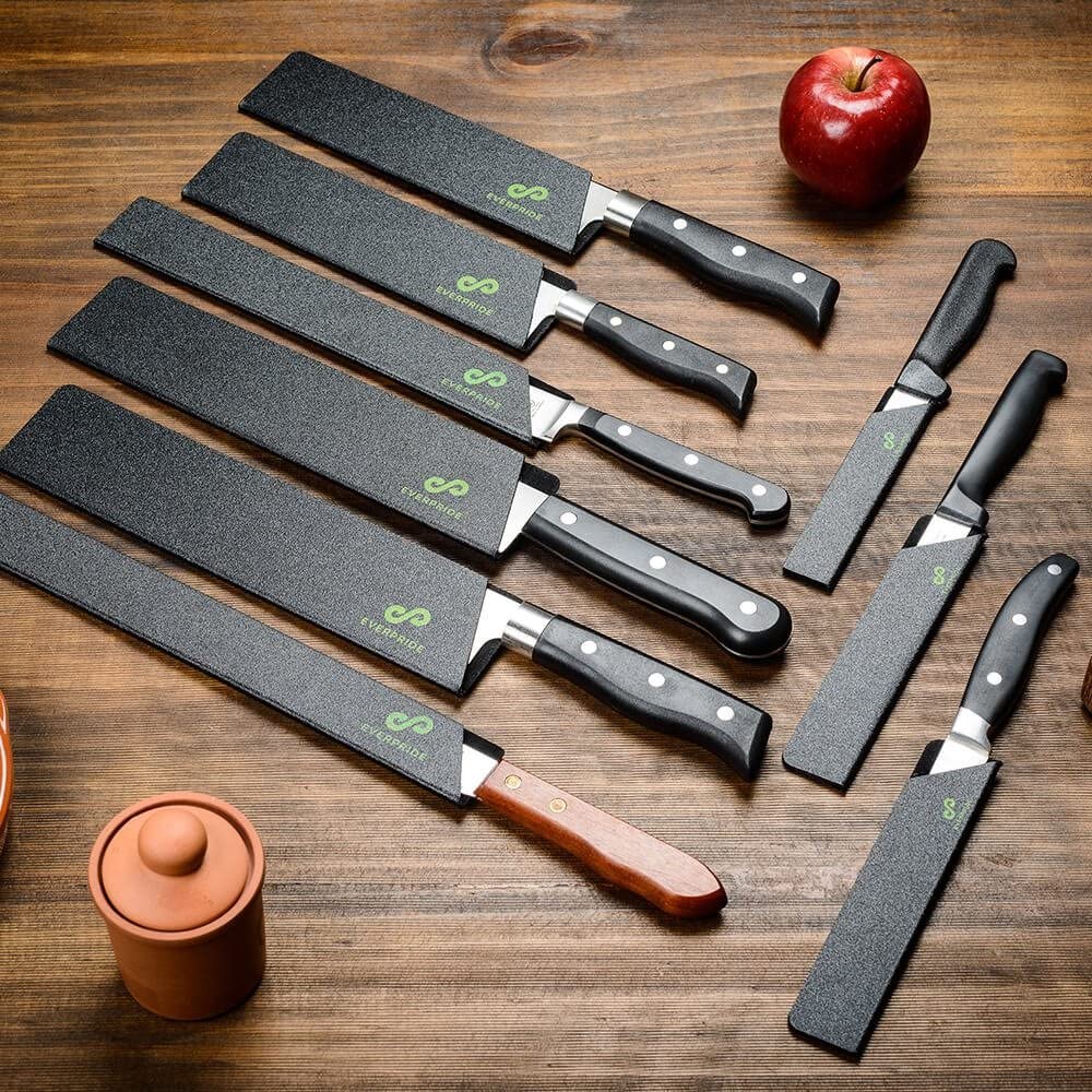 EVERPRIDE Chef Knife Sheath Set (6-Piece Set) Universal Blade Edge Cover  Guards for Chef's and Kitchen Knives – Durable, BPA-Free, Felt Lined,  Sturdy