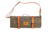 Knife Roll Bag for Chefs - Made of Waxed Canvas