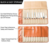 Synthetic Leather Knife Roll