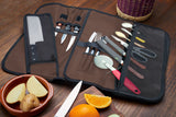 Brown Chef Knife Roll Bag (15 Slots)