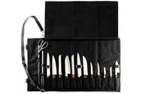 Knife Roll Made of Canvas and Genuine Leather - For Professional Chefs