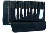 Chef Knife Roll Bag Made of Genuine Top Grain Leather