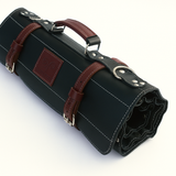 Chef Knife Roll Bag Made of Genuine Top Grain Leather
