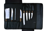 Chef Knife Roll Bag Made of Genuine Top Grain Leather