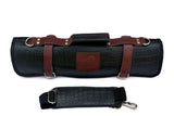 Chef Knife Roll Bag Made of Genuine Top Grain Leather