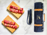 Chef Knife Roll Bag Made of Genuine Top Grain Leather