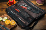 Knife Bag For Chefs - 20 Slots for Knives PLUS 3 Zipper Compartments for Kitchen Tools