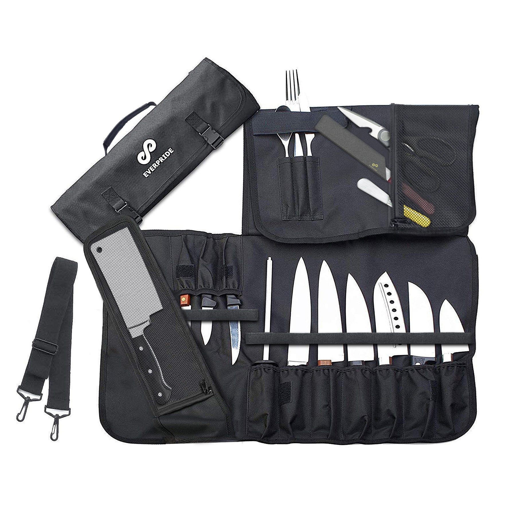 Professional Chef's Knife Bag, Stores 20 Knives & Tools