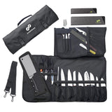 Knife Roll Bag For Chefs (17 Slots) Includes 2 Knife Guards