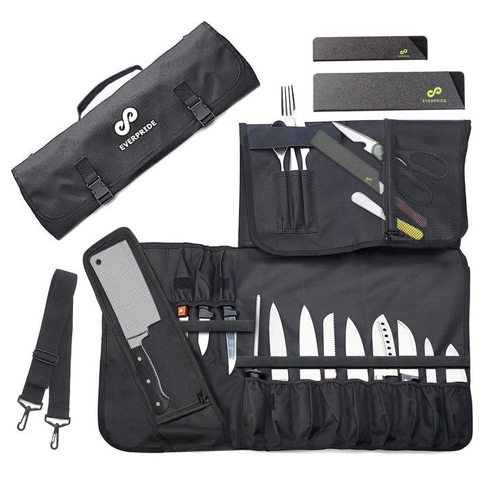Professional kitchen Knives Set With Roll Bag